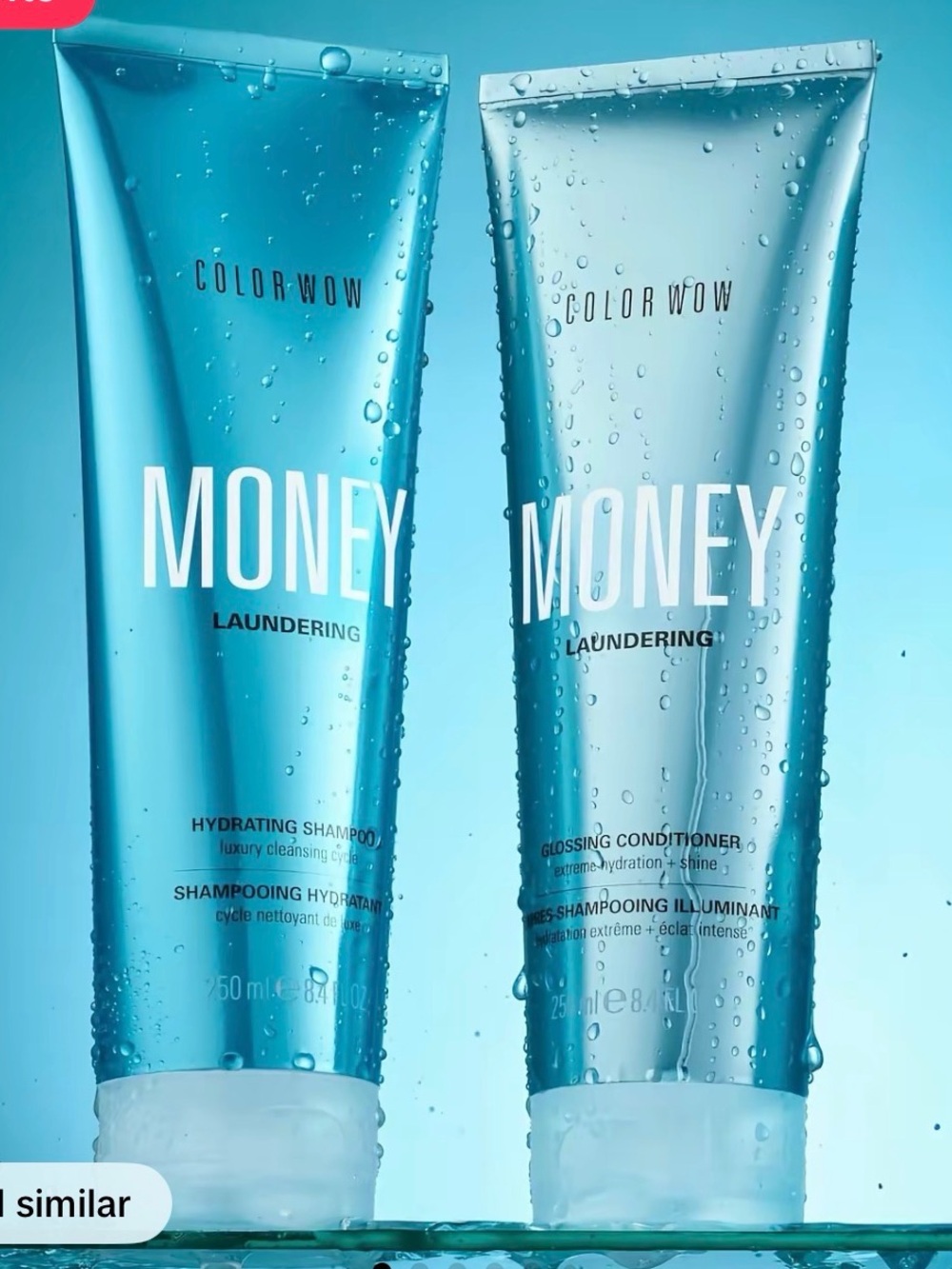 Color WOW Money Laundering Hydrating Shampoo & Glossing Conditioner - Blue